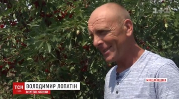 На Николаевщине учитель физики научился выращивать большие саженцы с маленькой почки и озеленил все село