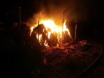 За прошедшие сутки на Николаевщине дважды горели хозяйственные постройки
