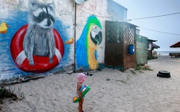 Добавили красок: На пляже Кирилловки появилось граффити с животными