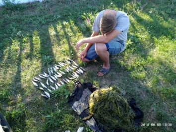 В Николаевской области на Тилигуле нашли сети, полные кефали