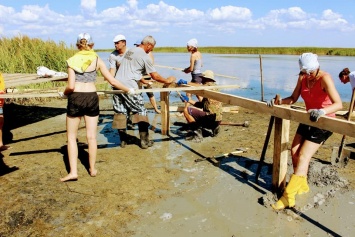 На юге Одесской области строят остров для пеликанов (фото)