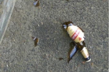 У мужчины взорвалась бутылка с пивом (фото)