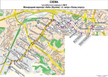 Троллейбусный маршрут соединит железнодорожный вокзал Киева и аэропорт Жуляны