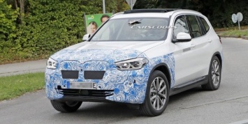 Электрический BMW iX3 предстал на новых фото с тестов