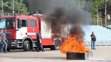 В Днепре соревновались пожарные украинских ТЭС