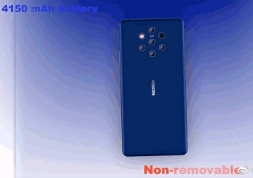 Слухи: Nokia 9 получит несъемную батарею емкостью 4150 mAh