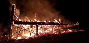В районе села Пионерское-2 сгорел недостроенный дом