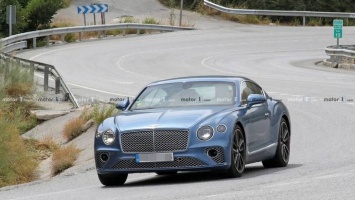 Гибридный Bentley Continental засветился первыми фото на тестах