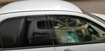 Красноярская автолюбительница с младенцем на руках рассекала по городу