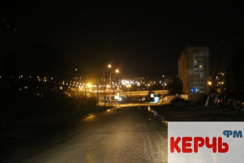 В Керчи на шоссе Героев Сталинграда частично не работает уличное освещение