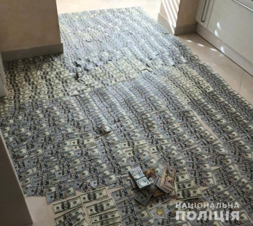 "Ковер из долларов и евро" - в полиции опубликовали фото с обысков в запорожском ВУЗе