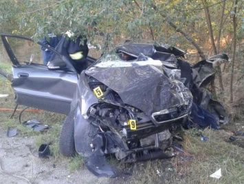 На запорожской трассе в ДТП погибли четверо человек (Фото)