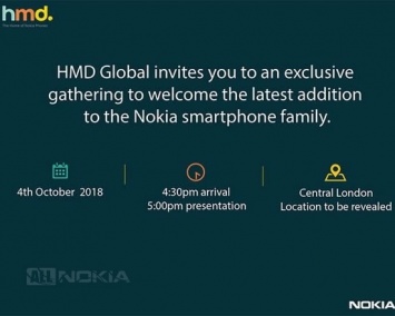 HMD Global расскажет о новых смартфонах Nokia 4 октября
