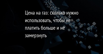 Цена на газ: сколько нужно использовать, чтобы не платить больше и не замерзнуть