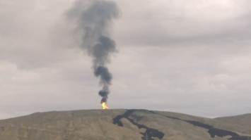 Появились фото и видео извержения гигантского грязевого вулкана в Азербайджане