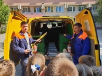 Школьников одной из херсонских школ учили безопасности