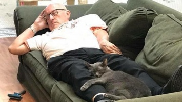Пенсионер стал звездой соцсетей и собрал тысячи долларов для кошек