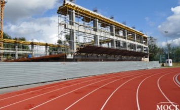Сергей Бубка и Андрей Павелко в Днепре проверили ход строительства «Олимпийского дома» на стадионе «Олимпийские резервы» (ФОТО)