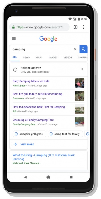 Обновления Google Поиска: лента рекомендаций Discover, карточки активности и больше визуального контента