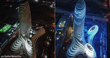 Новый небоскреб в Китае выглядит как огромный член. Но вы еще салют не видели