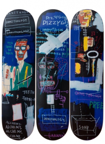 Объект желания: скейтборды по мотивам картин Жана-Мишеля Баския