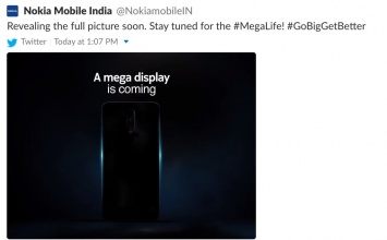 Nokia обещает «мегадисплей» в новом смартфоне