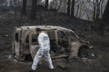 В Португалии из-за лесного пожара эвакуировали сотни людей