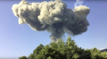 На Украине произошел масштабный взрыв на военном складе