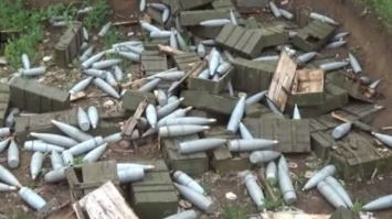 В Раде показали фото, как в Ичне под открытым небом лежат ржавые боеприпасы