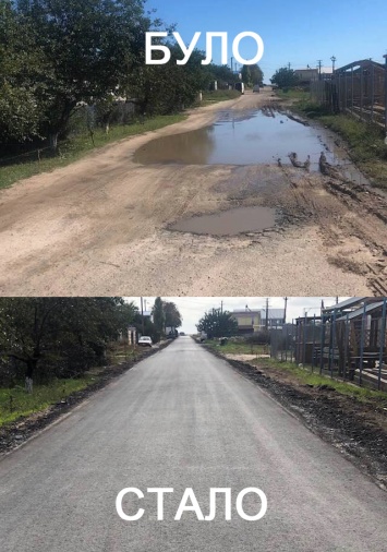 В Кирилловке отремонтировали две центральные дороги