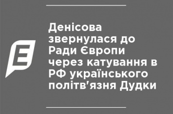 Денисова обратилась к Совету Европы из-за пыток в РФ украинского политзаключенного Дудки