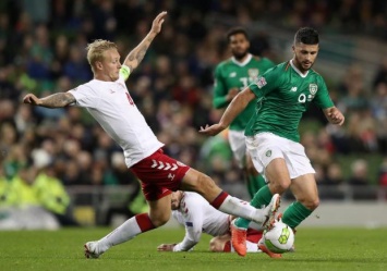 Ирландия и Дания разошлись без забитых мячей