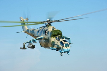 Опубликовали видео уничтожения российского беспилотника "Орлан-10" украинским ударным вертолетом Ми-24