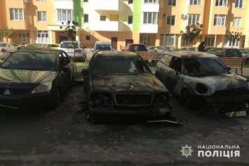В Коцюбинском на парковке сгорели автомобилей