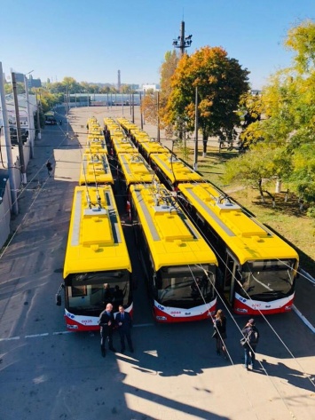 Все в сборе: завтра на маршруты Одессы выйдут 47 белорусских троллейбусов