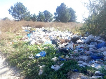 Жители Херсонщины жалуются на мусор возле пустыни