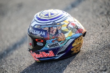 MotoGP: Маркес представил особый самурайский шлем SHOEI для Гран-При Японии