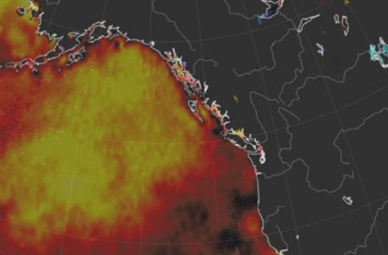 На Аляске замечено повторное появление региона аномально теплой воды
