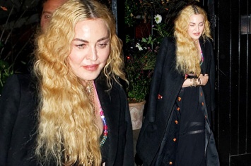 Уличный стиль знаменитости: Мадонна в образе бохо-шик на вечеринке