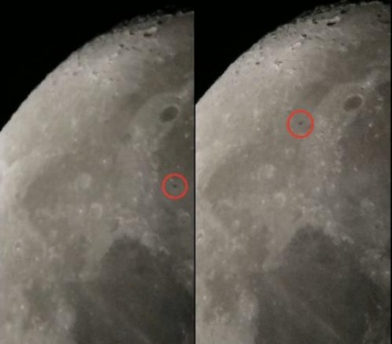 Астроном-любитель запечатлел НЛО, направляющийся на лунную базу