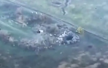 В сети показали уничтожение позиций сепаратистов с воздуха