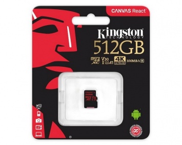 Карты памяти Kingston Canvas React выпускаются объемом до 512 ГБ