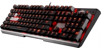 Игровая клавиатура MSI Vigor GK60 поддерживает функции 100 % Anti-Ghosting и N-Key Rollover