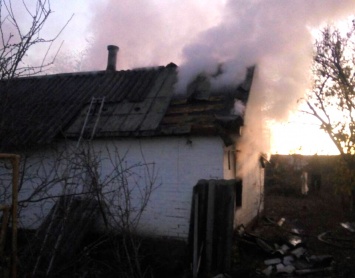 На Полтавщине подожгли частный дом (фото)