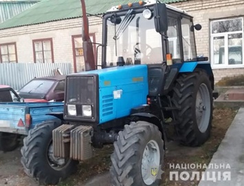 В Запорожской области угнали трактор