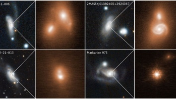 Проведено первое наблюдение последних стадий слияния галактик