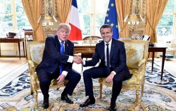 Трамп и Макрон встретились в Париже: стало известно, о чем поговорят лидеры государств