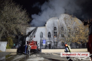В Николаеве произошел масштабный пожар в церкви баптистов