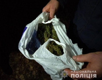 На Полтавщине задержали парня с килограммом конопли (фото)