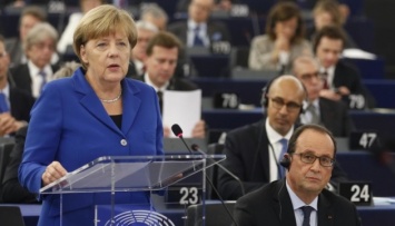 Меркель в Европарламенте: «Я очень хочу, чтобы Украина оставалась транзитной страной»